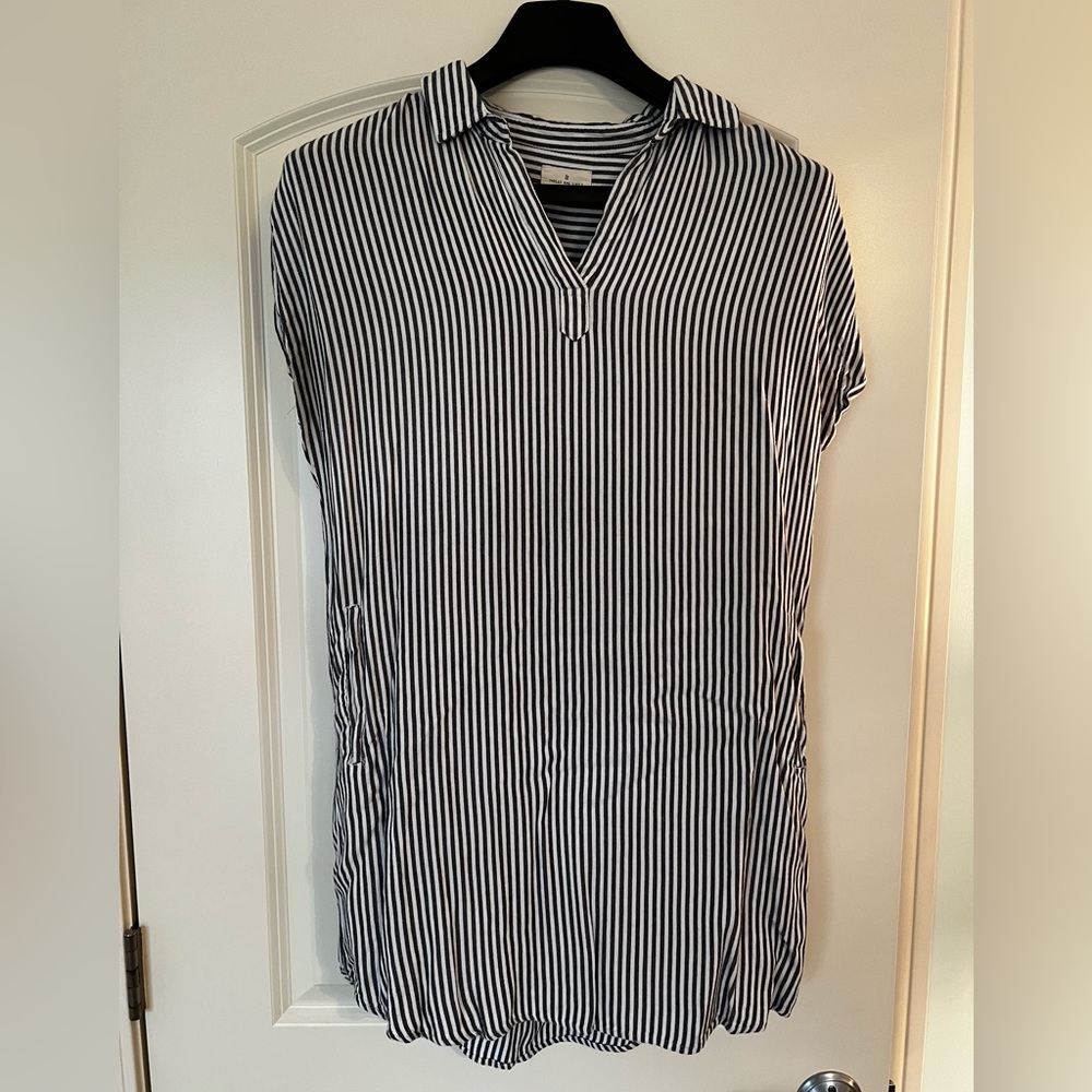 Thread & Supply Cap Sleeve Shirt Dress